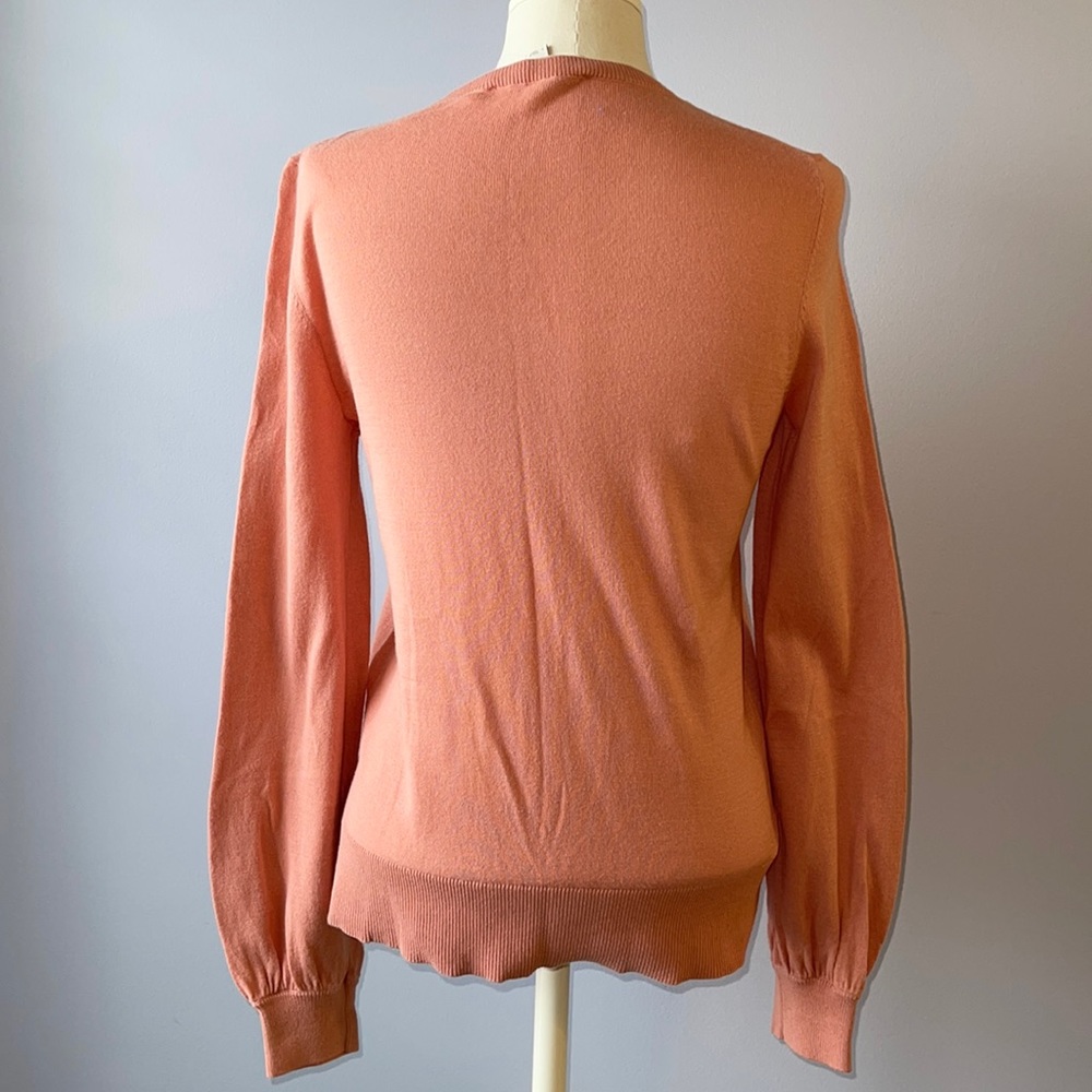 Loft Button Down Peach Cardigan - image 2